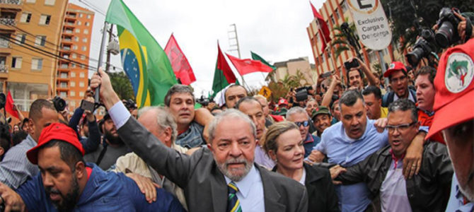 Pronunciamiento del CPAS por  la proscripción política de Luis Ignacio Lula Da Silva