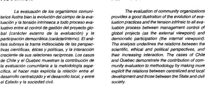 Evaluación comunitaria – Zuñiga